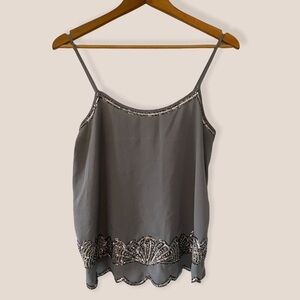 Express Sequins Open Back Camisole